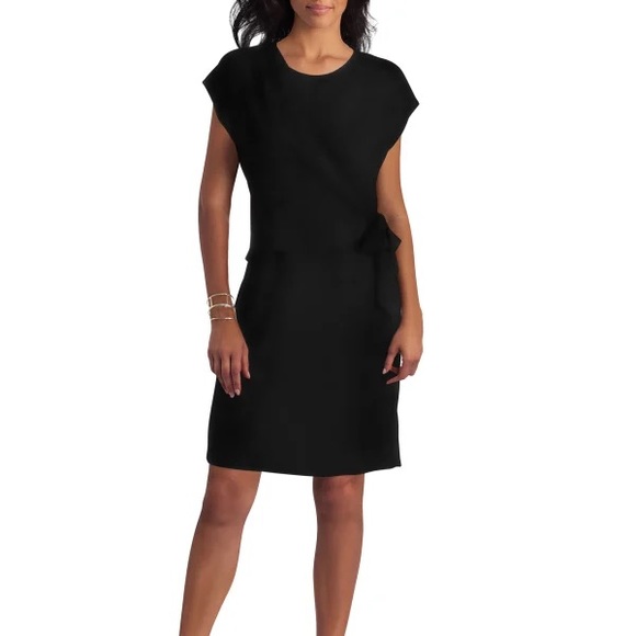 Halston Extended Shoulder Drape Dress - XS NWT - Picture 1 of 2